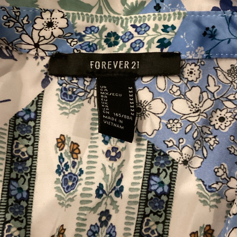 Forever 21 Women's Patchwork Button Down Shirt - … - image 6